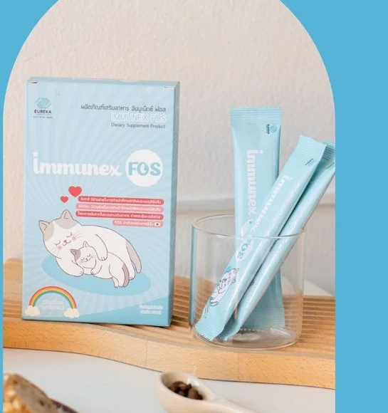 ผลิตภัณฑ์ Immunex FOS แบบกล่องและซอง ภาพสินค้าจริงจาก Genki Houses